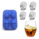 thumbnail image 3 of Bandeja de cubitos de hielo de diamante de silicona 3D Molde de cubitos de hielo 3D de silicona flexible, hace cuatro calaveras gigantes, fabricante de cubitos de hielo redondos 2 piezas, 3 of 5