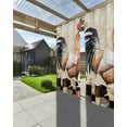 thumbnail image 3 of nqOlkjepod Outdoor Curtains for Patio Waterproof, Vintage Rooster Outdoor Privacy Panels Grommet, Spring Flower Elegant Animals Blackout Outside Curtains for Porch/Cabana/Pergola 54"x84", 2 Panels, 3 of 8