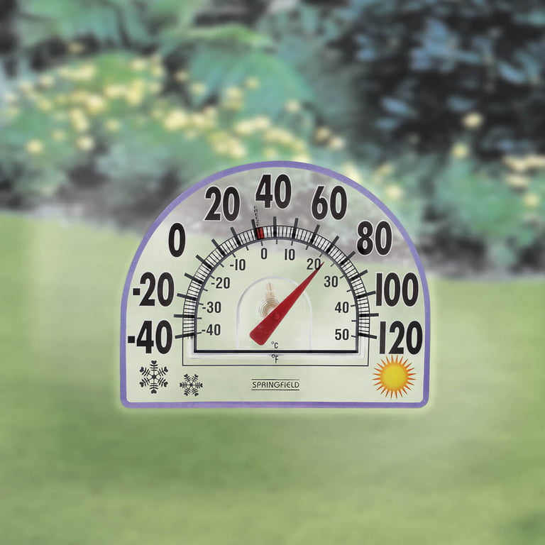 Gupbes Outdoor Thermometer Adhesive Transparent Waterproof Door Window  Temperature Meter for Farm Home,Transparent Thermometer,Temperature Meter 