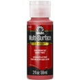 thumbnail image 1 of FolkArt Multi-Surface Satin Acrylic Paint, 2 fl. oz., Engine Red, 1 of 9