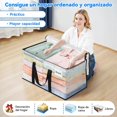 thumbnail image 3 of Bolsas De Mudanza Extra Grandes Y Bolsas De Almacenamiento Con Correas,Cremalleras Y Asas,Bolsas Impermeables Para Mudanzas Y Almacenamiento Navideño (Transparente, 2 piezas), 3 of 4