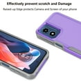 thumbnail image 4 of Taxfox Shockproof Silicon Plastic Bumper Cell Phone Case for Moto G Play, Purple, 4 of 14