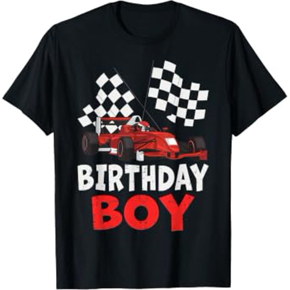 Birthday Boy Race Car Racing Car Driver Birthday Crew T-Shirt