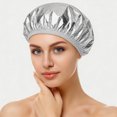 thumbnail image 2 of 12 Pieces Deep Conditioning Caps Aluminum Foil Reusable Hair Processing Hair Coloring Shower Caps For Home Salon Use, 2 of 9