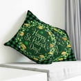 thumbnail image 3 of St Patricks Day Pillow Covers 20x20 Inch Decorative Throw Pillow Cover, Spring Gold Coin Green Shamrock Plaid Sofa Pillowcases Accent Cushion Case Home Decor Bedroom Living Room, 3 of 6