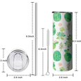 thumbnail image 5 of 20 OZ Skinny Tumbler Cactus Double Wall Travel Mug with Lid and Straw,Stainless Steel Vacuum Insulated Insulated Tumbler Gifts for Drinking Coffee Cafe, 5 of 7