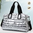 thumbnail image 2 of Bolso Mano Lona Con Separación en Seco Y Húmedo Bolsos Con Asa Superior Gran Capacidad (plateado), 2 of 9