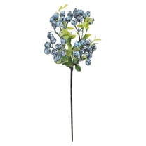 Plastic Artificial Blueberries Fake Blue Berries Plant Blueberry Artificial Flowers for Home Wedding Office Party Decor