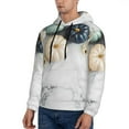 thumbnail image 3 of Wukai Pumpkin And White Marble Print Men Hoodies Fleece Sweatshirts Long Sleeve Sweaters Pullover Fall Outfits Winter Clothes-4X-Large, 3 of 7