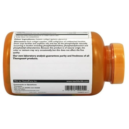 Thompson - Lecithin 1200 mg. - 120 Softgels