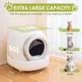 thumbnail image 2 of Homall Litière pour Chats Autonettoyante pour Plusieurs Chats, Protection de Sécurité/contrôle par Application/élimination des Odeurs avec Tapis et Doublures, 2 of 7