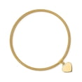 thumbnail image 4 of 14K Yellow Gold Heart Mesh Stretch Bracelet, 4 of 4