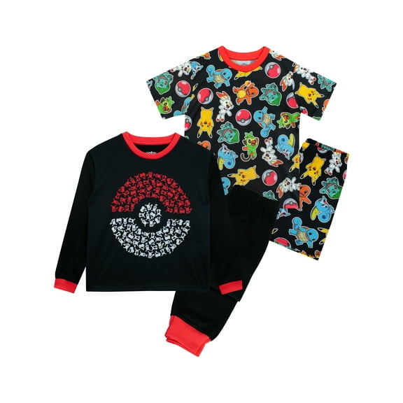 Pokemon Boys Pajamas 2 Pack Multicolour Sizes 6-14