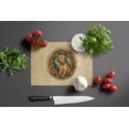 thumbnail image 2 of Lakeland Terrier Christmas Flowers Glass Cutting Board 12 in x 15 in, 2 of 5