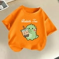 thumbnail image 2 of Bovxnpu Girls Short Sleeve T Shirts Undershirt Kids Summer Tops School Tee Summer Shirts For Kids Short Sleeve Graphic T-Shirt Round Neck And Boys T-Shirt Tee Casual, 2 of 7