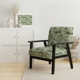 thumbnail image 2 of Designart "Meadows Inspired By Lush Green Grasslands" Green Botanical Upholstered Accent Chair - Bohemian & Eclectic Arm Chair For Living Room, 2 of 5