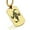 Gold, variant on Stainless Steel Mage Fantasy Class Dog Tag Pendant Necklace