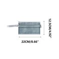 thumbnail image 3 of Kyusrd Morandi Double Layer A6 Mesh Pouch,Handheld Transparent Nylon Zipper Bag with Compact Design,Ideal for Pens Small Accessories, 3 of 3