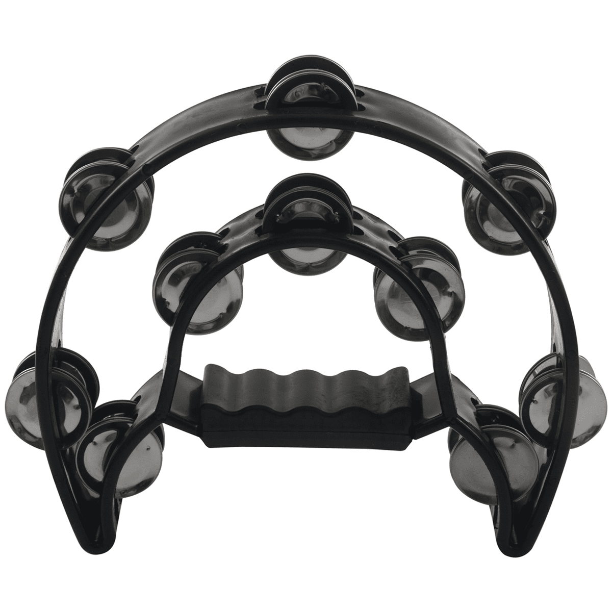 3X Compact Double Half Moon Music Tambourine Percussion Tamborine Drum