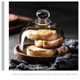 thumbnail image 3 of MasteelfCA Mini Cake Stand Dessert Cheese Candy Plate With Glass Dome Snack Plate With Cloche, 3 of 9