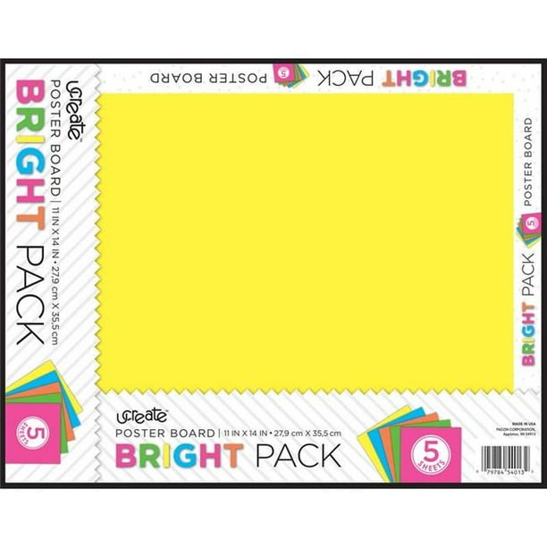 Dixon Ticonderoga Paccar614 11 X 14 In Neon Poster Board 5 Colors 5 Sheets 24 Count Walmart Com Walmart Com