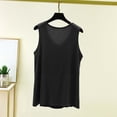 thumbnail image 5 of Besolor Womens Pajama Tank Tops Front Pleated Crewneck Sleeveless Shirts Lightweight Casual Loose Comfy Sleepwear Tee Tanks, 5 of 5