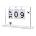 thumbnail image 1 of LOLIPPYY 1 Set Perpetual Calendar Desk Date Display Flip Function Silver For Home Office Decor, 1 of 8
