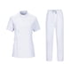 thumbnail image 1 of Conjuntos de uniforme médico para mujer, top y pantalones deportivos, uniformes de enfermería cómodos, disfraz de enfermera Blanco S, 1 of 9