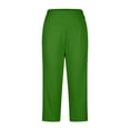 thumbnail image 6 of Women's High Waist Crop Pants Versatile Pull On Trousers for Summer Office Casual and Yoga Wear, 6 of 8