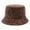 Coffee, variant on Colorful Corduroy Wide Fisherman Hat Stylish Sun for Large Head Sizes Fashionable Streetwear Bucket Cap, Green