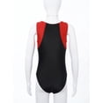 thumbnail image 4 of YONGHS Boy's Gymnastics Leotard Athletic Competition Training Tank Top Unitard with Shorts Active Workout Tracksuit Red 10, 4 of 7
