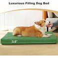 thumbnail image 6 of Dog Beds for Large Dogs, Orthopedic Memory Foam Pet Bed with Oxford Fabric, Waterproof Outdoor Dog Bed for Kennel with Washable Cover and Non-Slip Bottom, 36''x27'', Green, 6 of 16