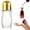 Gold+Clear, variant on ZFSBZBSGlass Roll On Bottles - Empty Refillable Rollerball Containers for DIY Deodorant, Essential Oils, Perfume & Skincare Making,Gold+Red,30ML