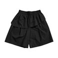 thumbnail image 6 of Stylish Layered Shorts for Women Loose Elastic Waist Straight Leg Drawstring Casual Shorts, 6 of 6