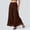 Brown, variant on Womens High Waist Wide Leg Pants Chiffon Palazzo Loose Fit Flowy Lightweight Long Trousers Casual Fashion Outfits Clothes
