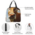 thumbnail image 4 of Easygdp Daisy Flower Field Cow Bolsa Térmica Premium - Tela Oxford Impermeable, Gran Capacidad, Bolsillo Frontal, Unisex para Trabajo, Escuela, Actividades al Aire Libre y Picnics, 4 of 8
