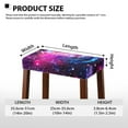 thumbnail image 6 of Xoenoiee Purple Galaxy Print Bar Stool Covers Rectangle Stretch Barstool Seat Covers Bar Stool Chair Cover Rectangle Removable Bench Seat Protector, 2 Pack, 6 of 6