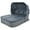 Dark Gray, variant on Glavbiku 6Pcs Outdoor Patio Sofa Set,Daybed Sunbed with Retractable Canopy,Wicker Furniture,Blue