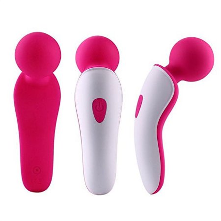 Oopsix Personal Wand Massager, Waterproof Cordless Extreme Power 9 Multi-Speed Vibration Massage(Rose)