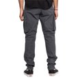 thumbnail image 4 of ZAXARRA Men Cargo Pants with Pockets Solid Color Loose Drawstring Jogger Sweatpants Casual Trousers for Streetwear, 4 of 5