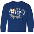 thumbnail image 3 of Inktastic Happy New Year with Cute Penguin Long Sleeve Youth T-Shirt, 3 of 5