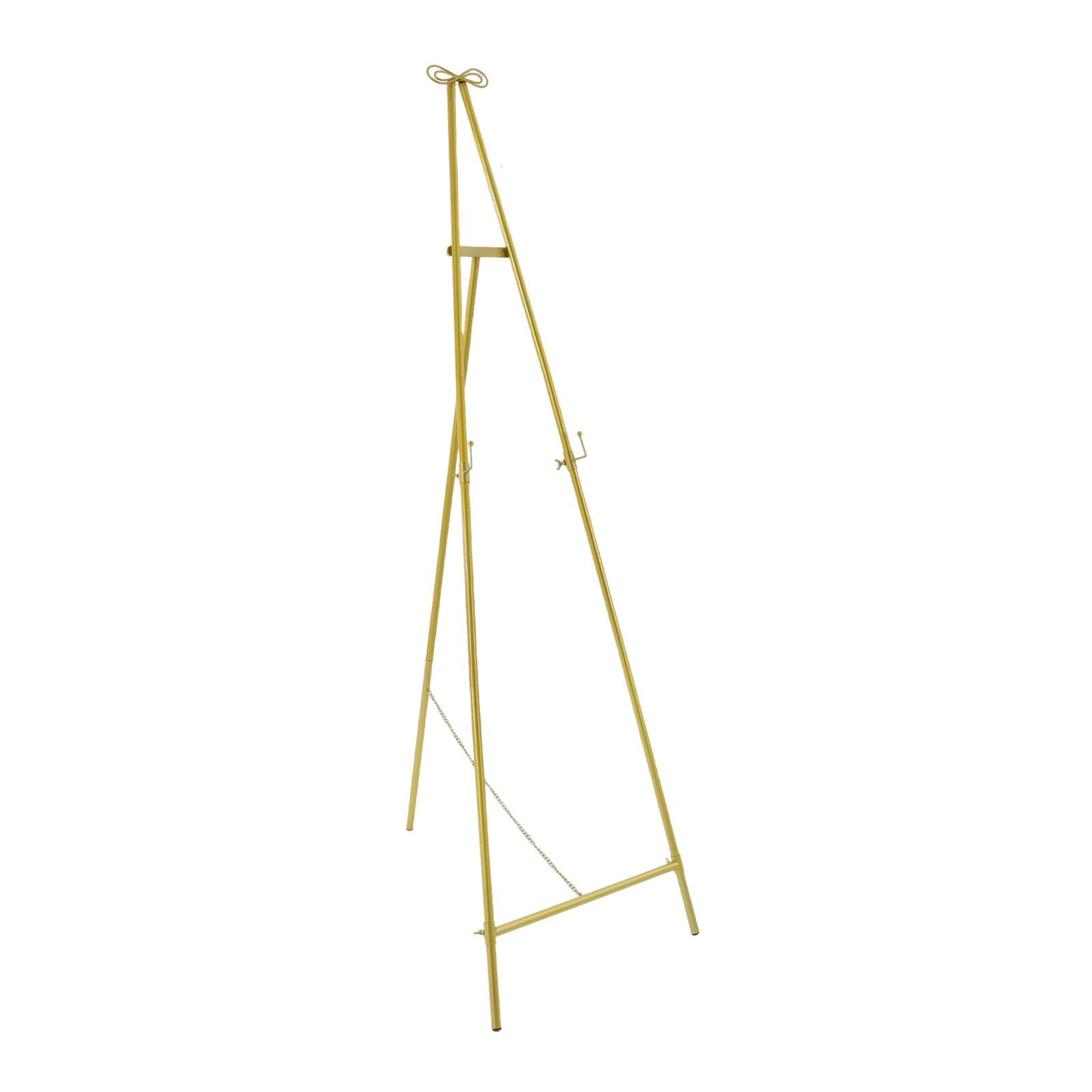 1 PCS  54. 5*156. 5cm/21. 46*61. 61in Display Easel Stand, 5kg/11. 02lbs Load-bearing Capacity, Floor Standing Easel, Display Stand for Wedding(Gold)