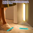 thumbnail image 2 of Luz LED nocturna con Sensor de movimiento, barra de inducción recargable, lámpara magnética inalámbrica portátil para armario, cocina, habitación y mesita de noche, 2 of 5