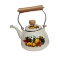 thumbnail image 2 of Emergle Tea Flower Pot de esmalte 1.4L Mango cómodo con mango Hervidor de agua para el restaurante Madre de boda, 2 of 9