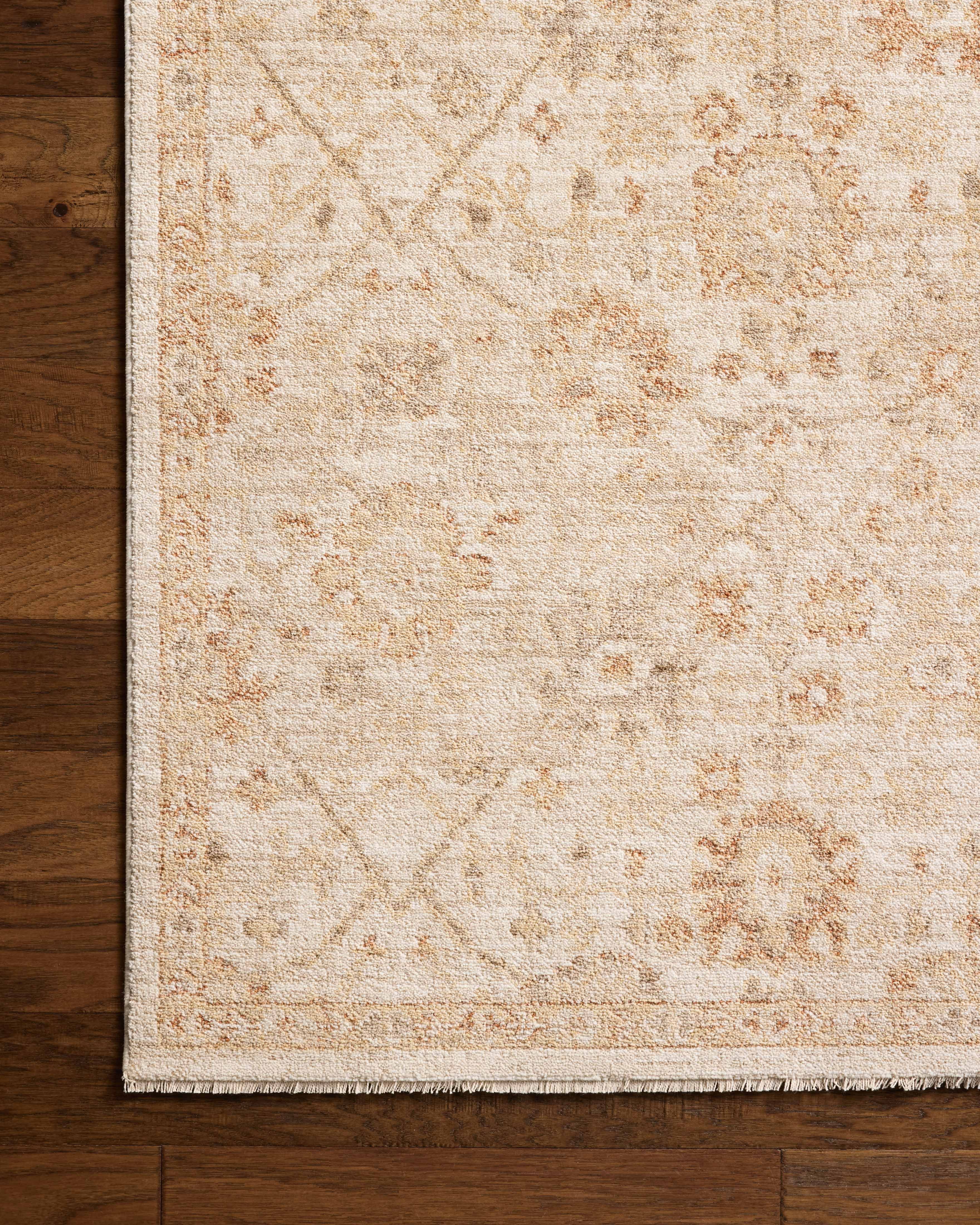 Chris Loves Julia x Loloi Palma Natural / Spice 5'-3" x 7'-6" Area Rug