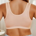 thumbnail image 4 of Wang6 Womens Front Hook Closure Bras Plus Size Large Bust No Wire Seamless Everyday Bras Full Coverage Lace Underwear T Shirt Bra Bralettes Pink XXXXL, 4 of 6