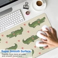 thumbnail image 4 of Long Mouse Pads for Desk,Beige Crocodiles Hearts Pattern Desk Mats on Top Of Desks, Desk Mouse Pad Extra Large with 3mm Non-Slip Base and Stitched Edge for Gaming,Office,Work,Home 31.5"x11.8", 4 of 6