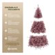 thumbnail image 2 of Árbol Navidad Pino Navideño Ramas Métalicas 1.90m Esquimal Color Oro Rosa, 2 of 7