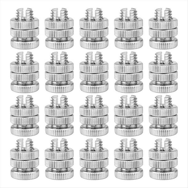 20 Piezas Conector de Alambre Abrazadera Junta Perno Dividido Cerca Eléctrica Aleación Aluminio para Múltiple