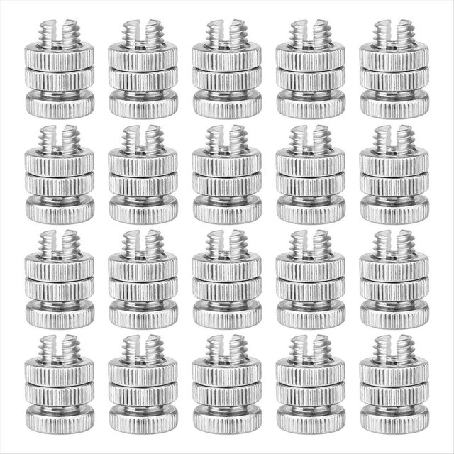 20 Piezas Conector de Alambre de Abrazadera de Junta de Perno Dividido Conector de Cerca Eléctrica Aleación de Aluminio para Cerca Eléctrica Múltiple